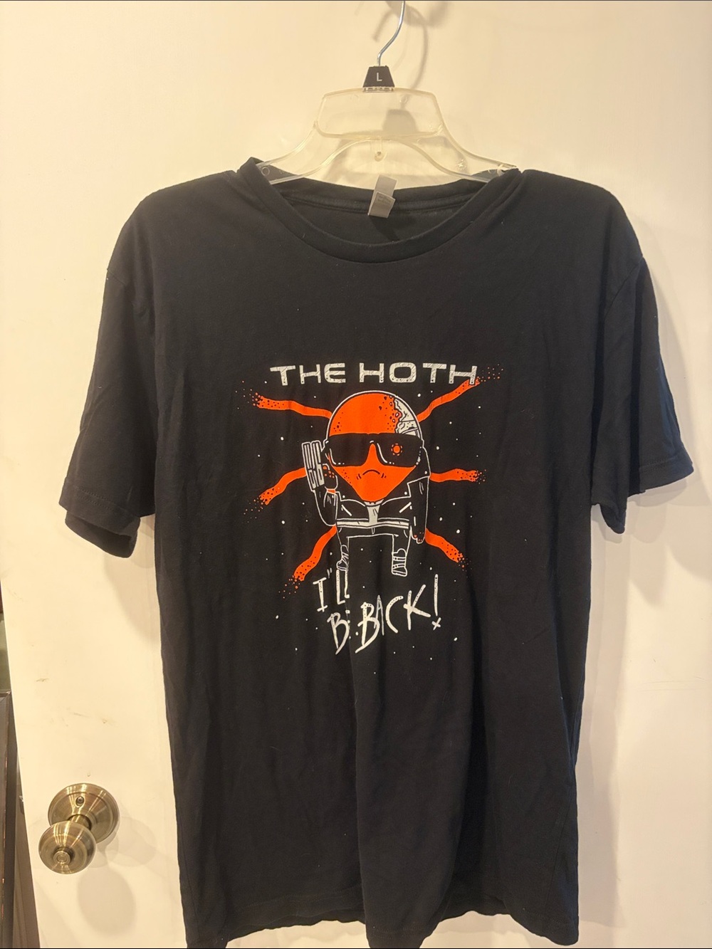 Next Lavel Apparel large Black Graphic Tee — The Hoth Design large